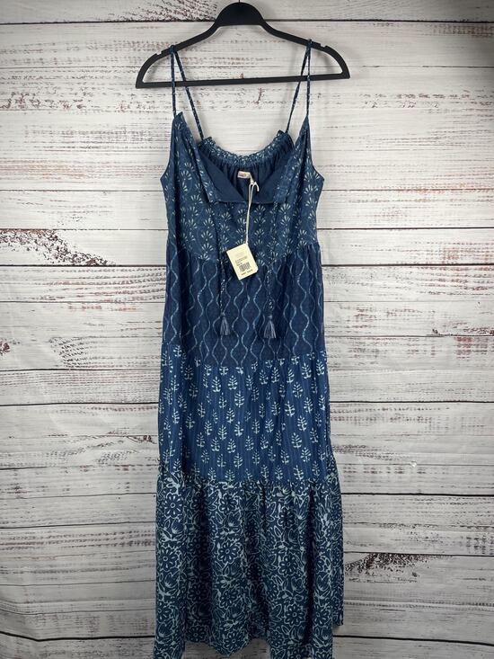 Faherty Dresses & Skirts - Faherty Sun Chaser Maxi Dress Women's Medium Blue Sunburst Mix Print Pockets